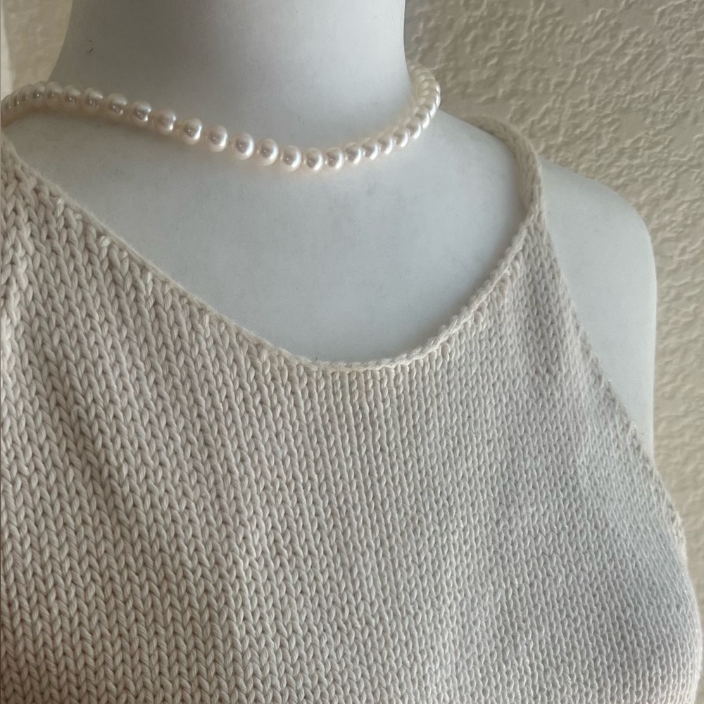 Banana Republic White Ribbed Tank Top